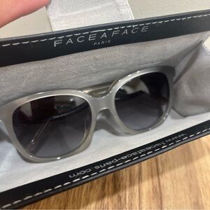 Bobbi Brown The Joanna/s grey silver Sunglasses NEW PERFECT w/ Case